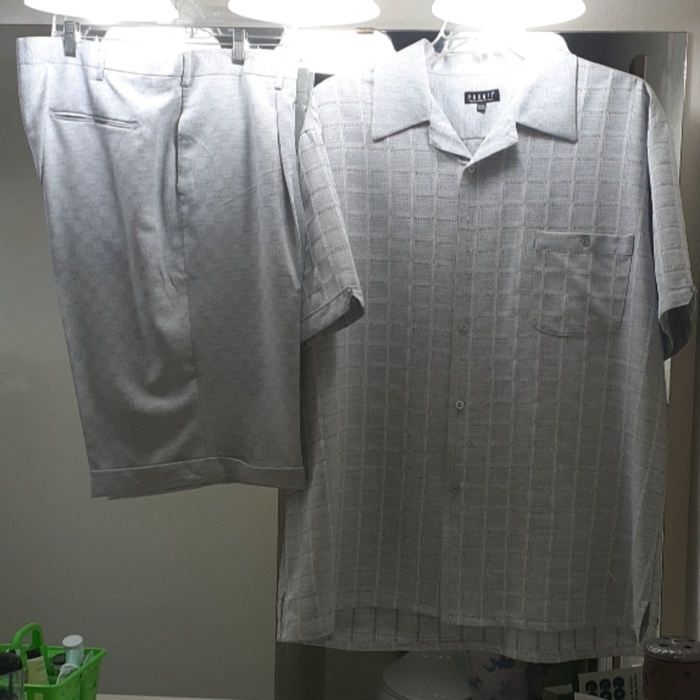 Grey Leisure Short Set